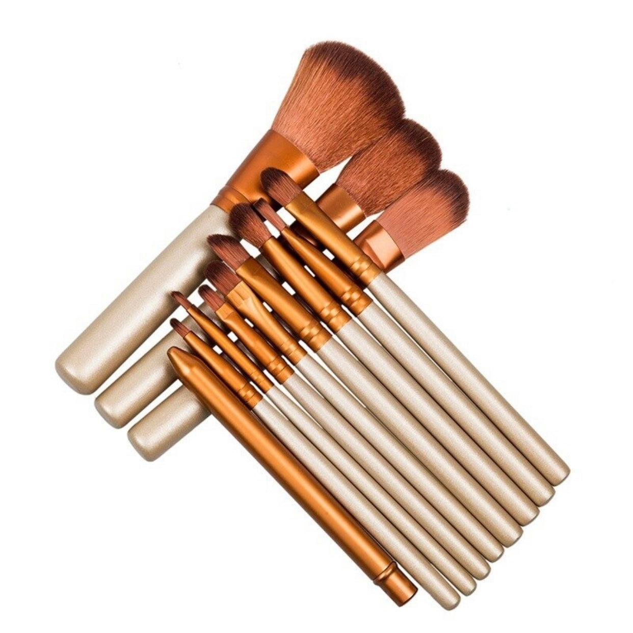 13pcs Aluminium Box Makeup Brushes Set Eye Shadow Lip Gloss Eye Makeup Portable Beauty Tools