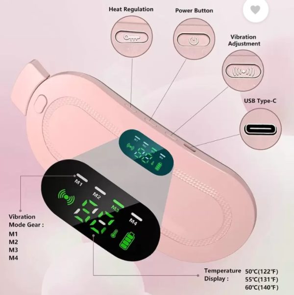 Portable Menstrual Heating Pad and Massager Belt