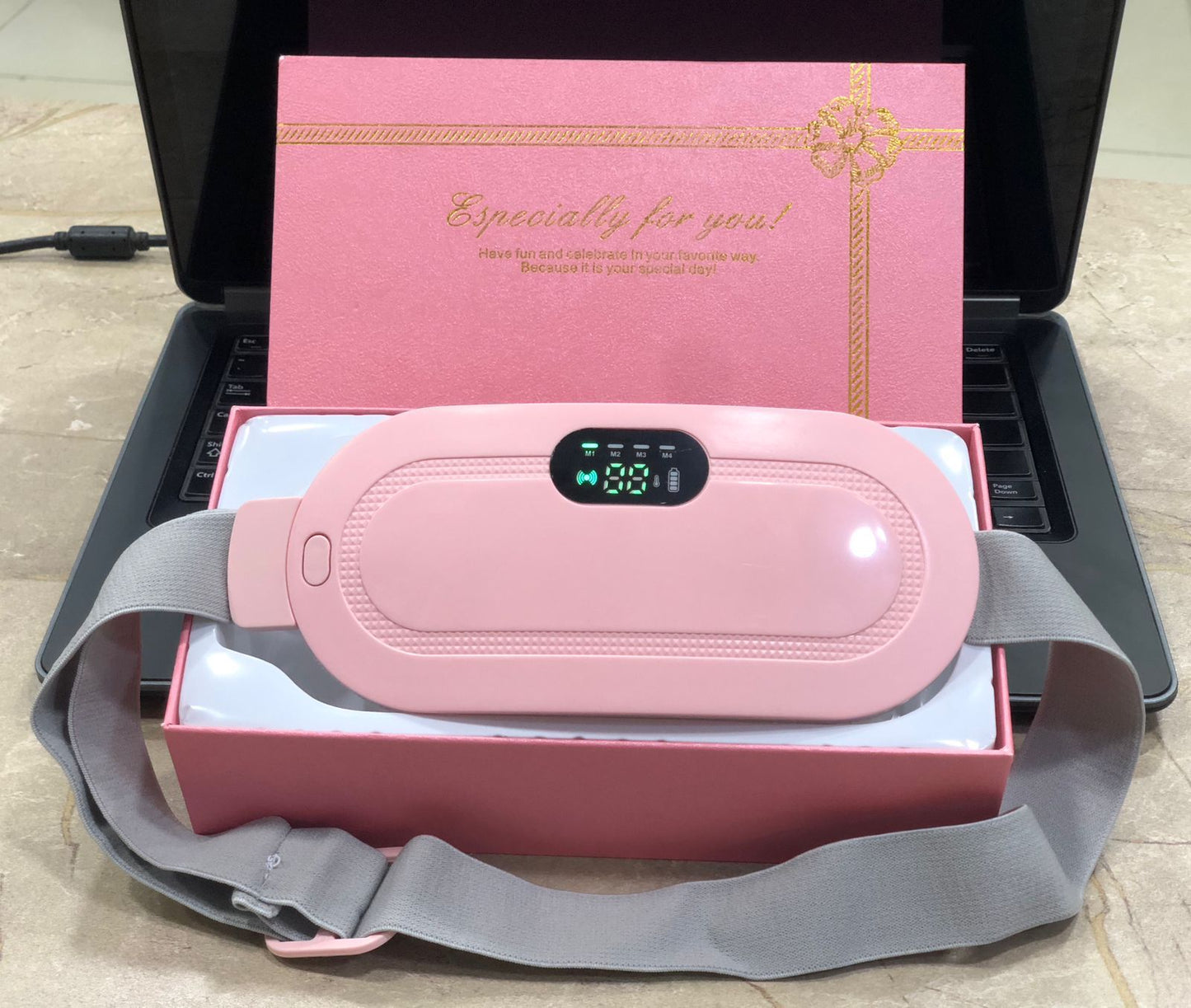 Portable Menstrual Heating Pad and Massager Belt