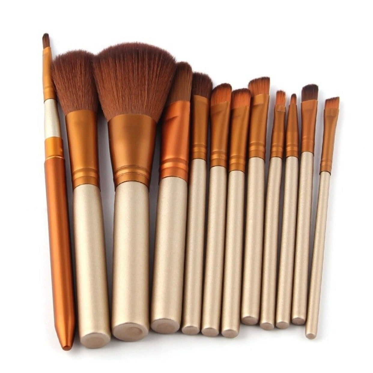 13pcs Aluminium Box Makeup Brushes Set Eye Shadow Lip Gloss Eye Makeup Portable Beauty Tools