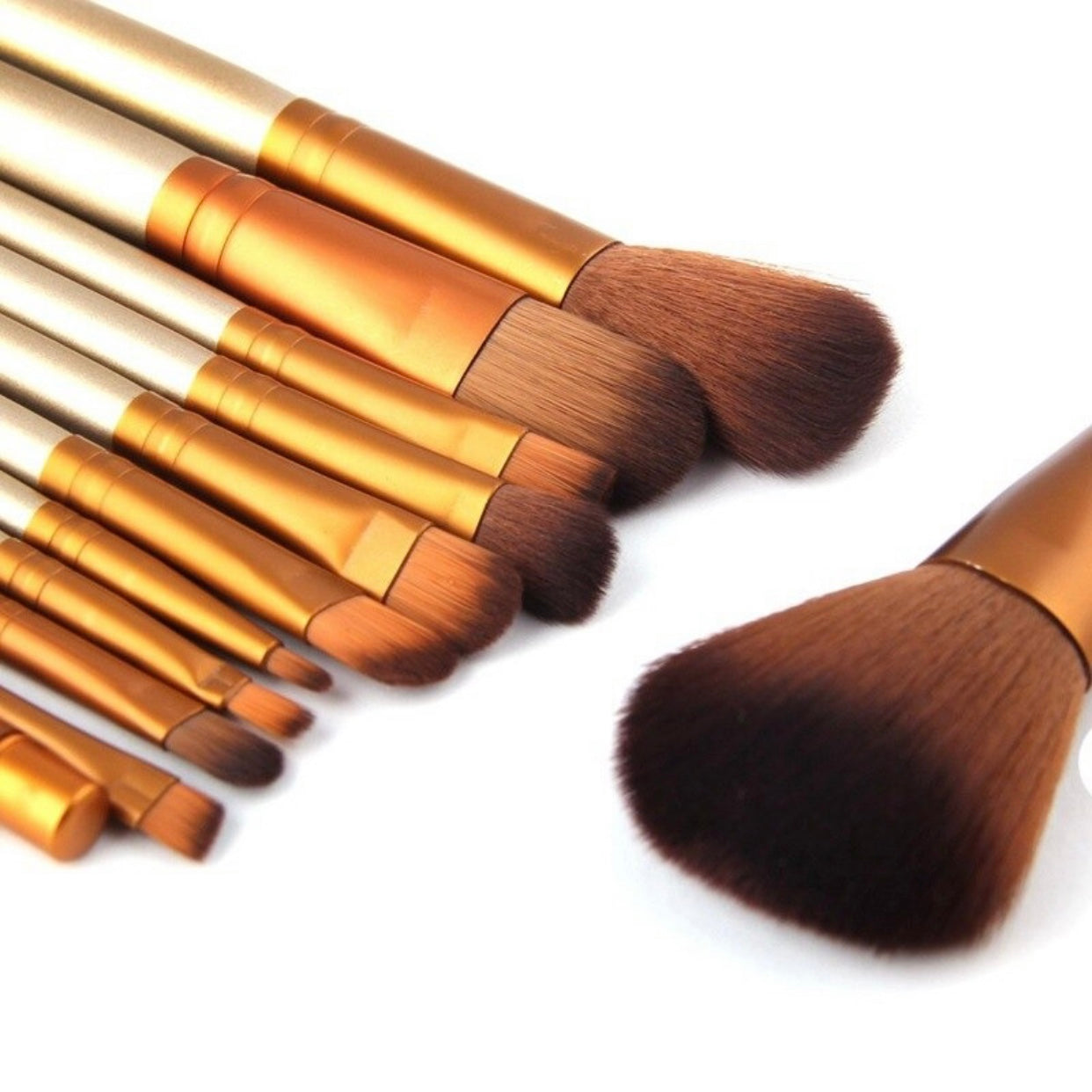 13pcs Aluminium Box Makeup Brushes Set Eye Shadow Lip Gloss Eye Makeup Portable Beauty Tools