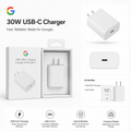 Google 30W USB-C Fast Charger Adapter with Power Delivery 3.0 and PPS Support Without Cable