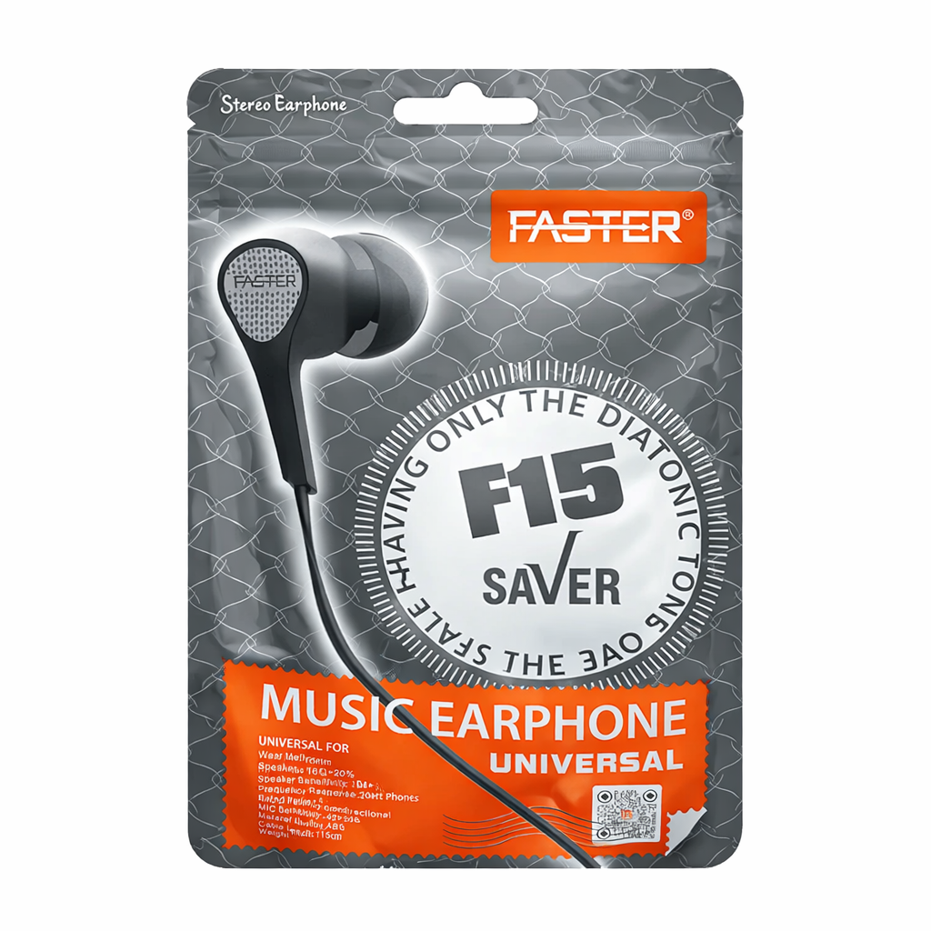 Original Faster Handsfree 3.5mm Earphones for Music and Gaming