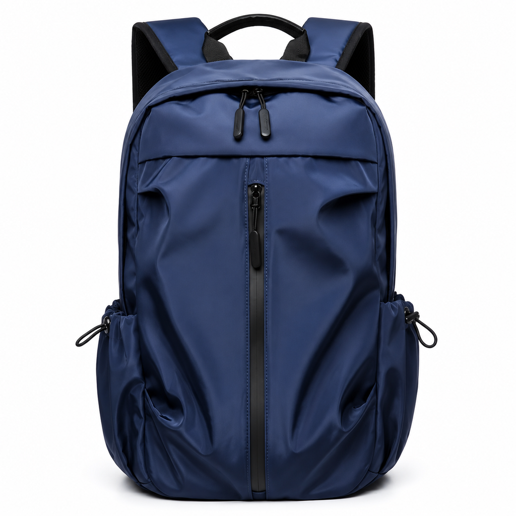 Premium Waterproof Nylon Casual Backpack – Minimalist Unisex Travel & School Shoulder Bag for Boys, Girls & College Students