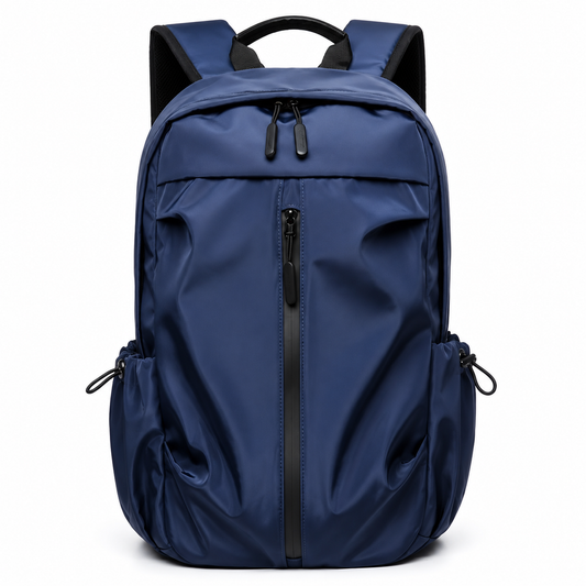 Premium Waterproof Nylon Casual Backpack – Minimalist Unisex Travel & School Shoulder Bag for Boys, Girls & College Students