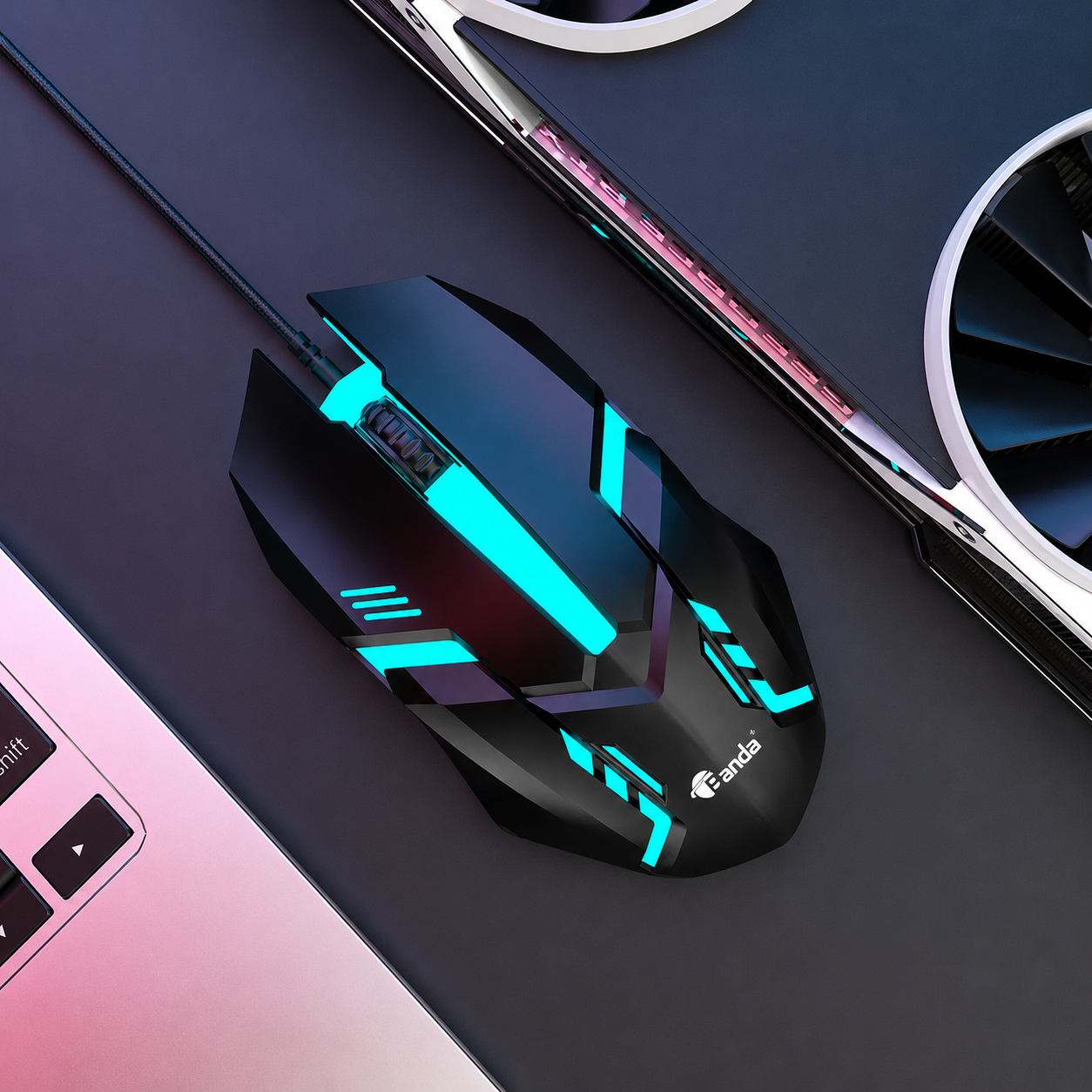 Banda MW800 RGB Esports Gaming Mouse – Precision Control, Dazzling Lighting, and Streamlined Comfort