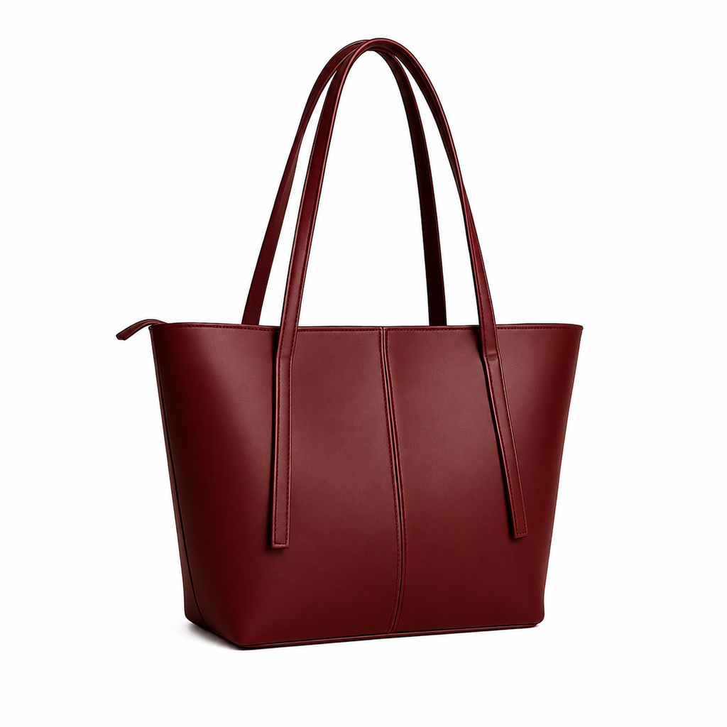Women’s Leather Tote Bag With Zipper Pocket Master Quality Stylish And Durable Fashion Accessory | Black
