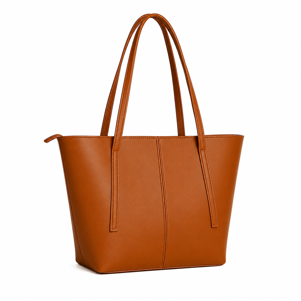 Women’s Leather Tote Bag With Zipper Pocket Master Quality Stylish And Durable Fashion Accessory | Black
